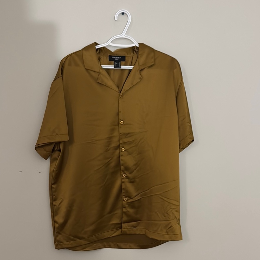 Men's Gold Short Sleeve Shirt